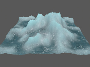 ice mountain Modelo 3D