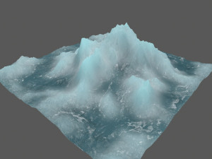 ice mountain Modelo 3D