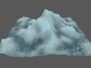 ice mountain Modelo 3D