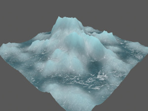 ice mountain Modelo 3D