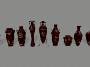 vase set 3D मॉडल