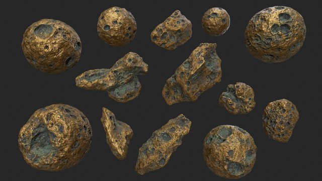 asteroid 3D मॉडल .c4d .max .obj .3ds .fbx .stl .blend 