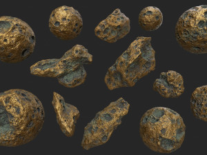 asteroid 3D मॉडल