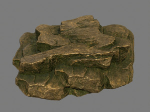 gold rocks 3D मॉडल