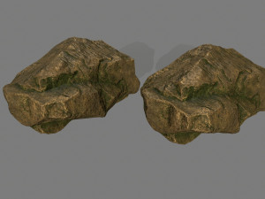 gold rocks 3D मॉडल