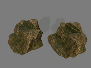 gold rocks 3D मॉडल