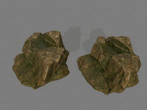 gold rocks 3D Model