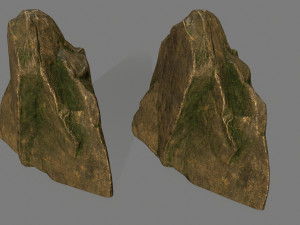 gold rocks 3D मॉडल