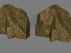 gold rocks 3D मॉडल