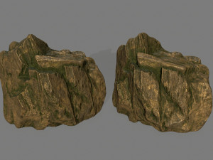 gold rocks 3D मॉडल