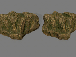 gold rocks 3D मॉडल