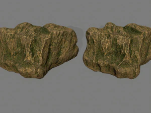 gold rocks 3D Model