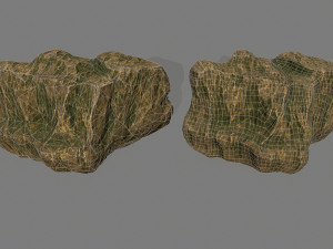 gold rocks 3D मॉडल