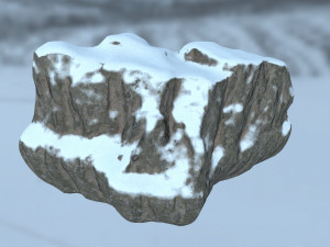 snow rocks Modèle 3D