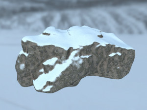 snow rocks Modèle 3D