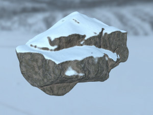 snow rocks Modèle 3D