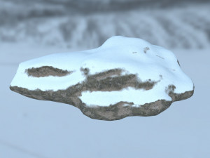 snow rocks Modèle 3D