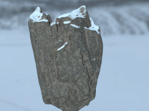 snow rocks Modèle 3D