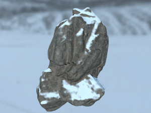 snow rocks Modèle 3D