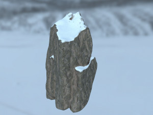 snow rocks Modèle 3D