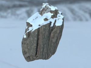 snow rocks Modèle 3D