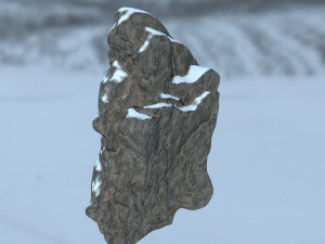 snow rocks Modèle 3D
