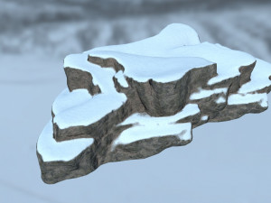 snow rocks Modèle 3D