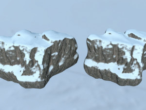 snow rocks Modèle 3D