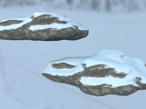 snow rocks Modèle 3D