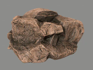 사막의 바위 3D 모델