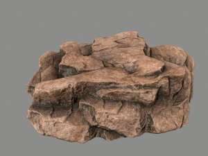 사막의 바위 3D 모델