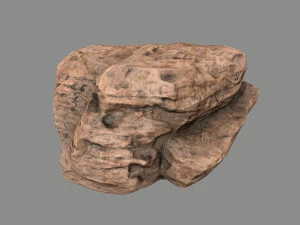사막의 바위 3D 모델