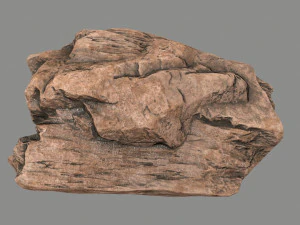 사막의 바위 3D 모델