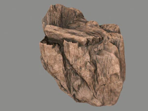 사막의 바위 3D 모델