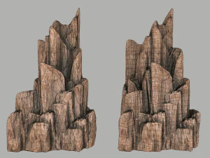 사막의 바위 3D 모델