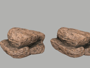 desert rocks 3D मॉडल