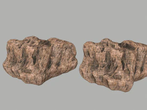 사막의 바위 3D 모델