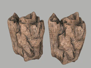 사막의 바위 3D 모델