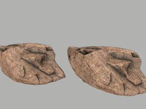사막의 바위 3D 모델