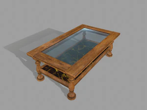tablete de madeira Modelo 3D