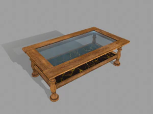 tablete de madeira Modelo 3D