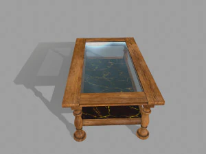 tablete de madeira Modelo 3D