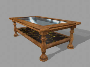 tablete de madeira Modelo 3D