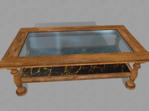 tablete de madeira Modelo 3D