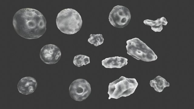 ice asteroid 3D मॉडल .c4d .max .obj .3ds .fbx .stl .blend 