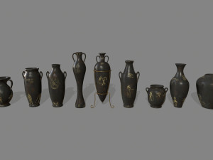 vase set 3Dモデル