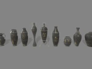 vase set 3D 모델