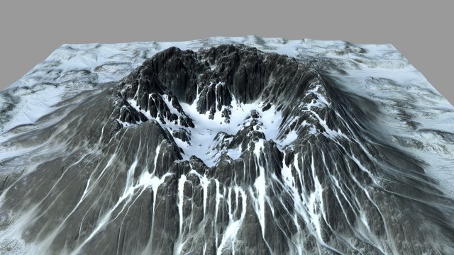 snowmountain 3D मॉडल .c4d .max .obj .3ds .fbx .stl .blend 