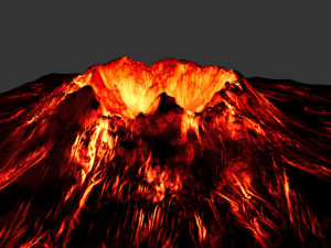 volcano 3D Model