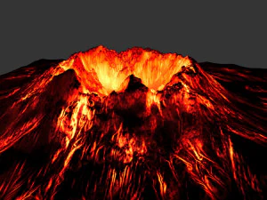вулкан 3D Модель